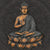 Acrylglasbild Goldener Buddha Quadrat Motivvorschau