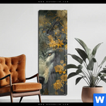 Acrylglasbild Goldener Wolfblick Schmal Produktvorschau mit dem Bild Goldener Wolfblick im Format Schmal.