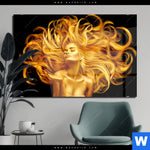 Acrylglasbild Goldenes Haar No 2 Querformat Produktvorschau mit dem Bild Goldenes Haar No. 2 im Format Querformat.