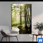 Acrylglasbild Im Wald Hochformat Produktvorschau mit dem Bild Im Wald im Format Hochformat.