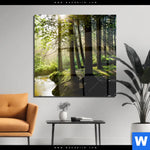 Acrylglasbild Im Wald Quadrat Produktvorschau mit dem Bild Im Wald im Format Quadrat.