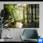 Acrylglasbild Im Wald Querformat Produktvorschau mit dem Bild Im Wald im Format Querformat.