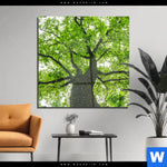 Acrylglasbild Imposanter Baum Quadrat Produktvorschau mit dem Bild Imposanter Baum im Format Quadrat.