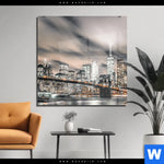 Acrylglasbild Innenstadt Von Manhattan Quadrat Produktvorschau mit dem Bild Innenstadt von Manhattan im Format Quadrat.
