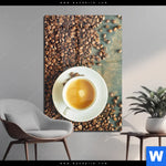 Acrylglasbild Kaffee Genuss Hochformat Produktvorschau mit dem Bild Kaffee-Genuss im Format Hochformat.
