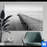 Acrylglasbild Kalter Morgen Am Meer Querformat Produktvorschau mit dem Bild Kalter Morgen am Meer im Format Querformat.