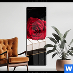 Acrylglasbild Klavier Rose Schmal Produktvorschau mit dem Bild Klavier & Rose im Format Schmal.