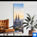 Acrylglasbild Koelner Skyline Schmal Produktvorschau mit dem Bild Kölner Skyline im Format Schmal.