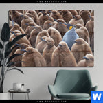 Acrylglasbild Koenigspinguine Querformat Produktvorschau mit dem Bild Königspinguine im Format Querformat.