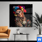 Acrylglasbild La Calavera Catrina No 2 Quadrat Produktvorschau mit dem Bild La Calavera Catrina No.2 im Format Quadrat.