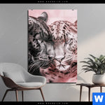 Acrylglasbild Leoparden Harmonie In Pastell Hochformat Produktvorschau mit dem Bild Leoparden - Harmonie in Pastell im Format Hochformat.