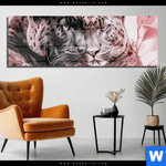 Acrylglasbild Leoparden Harmonie In Pastell Panorama Produktvorschau mit dem Bild Leoparden - Harmonie in Pastell im Format Panorama.