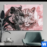 Acrylglasbild Leoparden Harmonie In Pastell Querformat Produktvorschau mit dem Bild Leoparden - Harmonie in Pastell im Format Querformat.