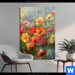 Acrylglasbild Leuchtende Fruehlingsblumen Hochformat Produktvorschau mit dem Bild Leuchtende Frühlingsblumen im Format Hochformat.