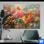 Acrylglasbild Leuchtende Fruehlingsblumen Querformat Produktvorschau mit dem Bild Leuchtende Frühlingsblumen im Format Querformat.