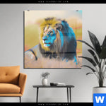 Acrylglasbild Loewe Farben Der Wildnis Quadrat Produktvorschau mit dem Bild Löwe - Farben der Wildnis im Format Quadrat.