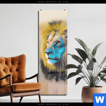 Acrylglasbild Loewe Farben Der Wildnis Schmal Produktvorschau mit dem Bild Löwe - Farben der Wildnis im Format Schmal.