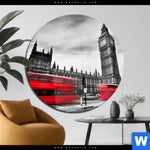 Acrylglasbild London In Bewegung Rund Produktvorschau mit dem Bild London in Bewegung im Format Rund.