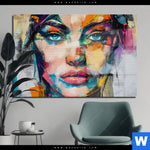 Acrylglasbild Loretta Abstrakt Patchwork Art Querformat Produktvorschau mit dem Bild Loretta - Abstrakt Patchwork Art im Format Querformat.