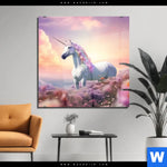 Acrylglasbild Magic Einhorn Quadrat Produktvorschau mit dem Bild Magic Einhorn im Format Quadrat.