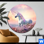 Acrylglasbild Magic Einhorn Rund Produktvorschau mit dem Bild Magic Einhorn im Format Rund.