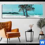 Acrylglasbild Mangrovenbaum Im Wasser Panorama Produktvorschau mit dem Bild Mangrovenbaum im Wasser im Format Panorama.