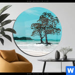 Acrylglasbild Mangrovenbaum Im Wasser Rund Produktvorschau mit dem Bild Mangrovenbaum im Wasser im Format Rund.