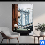 Acrylglasbild Manhattan Hochformat Produktvorschau mit dem Bild Manhattan im Format Hochformat.