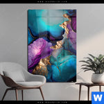 Acrylglasbild Marmorstruktur Lavendel Hochformat Produktvorschau mit dem Bild Marmorstruktur Lavendel im Format Hochformat.