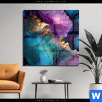 Acrylglasbild Marmorstruktur Lavendel Quadrat Produktvorschau mit dem Bild Marmorstruktur Lavendel im Format Quadrat.