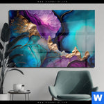 Acrylglasbild Marmorstruktur Lavendel Querformat Produktvorschau mit dem Bild Marmorstruktur Lavendel im Format Querformat.