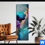 Acrylglasbild Marmorstruktur Lavendel Schmal Produktvorschau mit dem Bild Marmorstruktur Lavendel im Format Schmal.