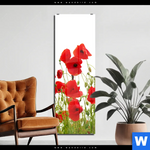 Acrylglasbild Mohnfeld Schmal Produktvorschau mit dem Bild Mohnfeld im Format Schmal.
