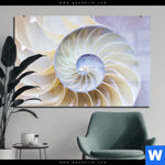 Acrylglasbild Muschel Fossil No 2 Querformat Produktvorschau mit dem Bild Muschel Fossil No. 2 im Format Querformat.
