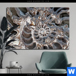 Acrylglasbild Muschel Fossil No 3 Querformat Produktvorschau mit dem Bild Muschel Fossil No. 3 im Format Querformat.