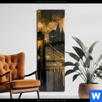 Acrylglasbild Nachtleuchten Ueber Manhattan Schmal Produktvorschau mit dem Bild Nachtleuchten über Manhattan im Format Schmal.