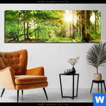 Acrylglasbild Natur Pur Der Wald Panorama Produktvorschau mit dem Bild Natur pur - Der Wald im Format Panorama.