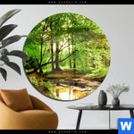 Acrylglasbild Natur Pur Der Wald Rund Produktvorschau mit dem Bild Natur pur - Der Wald im Format Rund.