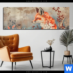 Acrylglasbild Naturpoesie Mit Fuchs Panorama Produktvorschau mit dem Bild Naturpoesie mit Fuchs im Format Panorama.