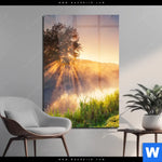 Acrylglasbild Nebel Am Fluss Hochformat Produktvorschau mit dem Bild Nebel am Fluss im Format Hochformat.