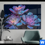 Acrylglasbild Neon Sukkulenten Querformat Produktvorschau mit dem Bild Neon Sukkulenten im Format Querformat.