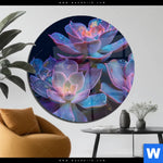 Acrylglasbild Neon Sukkulenten Rund Produktvorschau mit dem Bild Neon Sukkulenten im Format Rund.