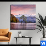 Acrylglasbild Neuseeland Am Morgen Quadrat Produktvorschau mit dem Bild Neuseeland am Morgen im Format Quadrat.