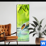 Acrylglasbild Orchidee Im Japanischer Brunnen Schmal Produktvorschau mit dem Bild Orchidee im japanischer Brunnen im Format Schmal.