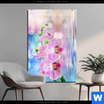 Acrylglasbild Orchideen Blueten Hochformat Produktvorschau mit dem Bild Orchideen Blüten im Format Hochformat.