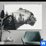 Acrylglasbild Panther Natur Im Schatten Querformat Produktvorschau mit dem Bild Panther - Natur im Schatten im Format Querformat.