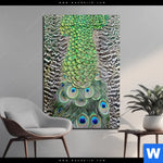 Acrylglasbild Pfaufedern Hochformat Produktvorschau mit dem Bild Pfaufedern im Format Hochformat.