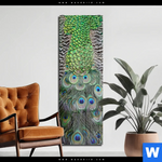 Acrylglasbild Pfaufedern Schmal Produktvorschau mit dem Bild Pfaufedern im Format Schmal.