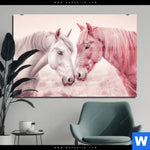 Acrylglasbild Pferde Harmonie In Pastell Querformat Produktvorschau mit dem Bild Pferde - Harmonie in Pastell im Format Querformat.