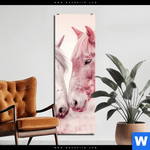 Acrylglasbild Pferde Harmonie In Pastell Schmal Produktvorschau mit dem Bild Pferde - Harmonie in Pastell im Format Schmal.